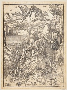 A Szent Család három nyúllal alkotó: Albrecht Dürer