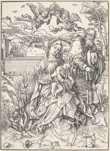 A Szent Család három nyúllal alkotó: Albrecht Dürer