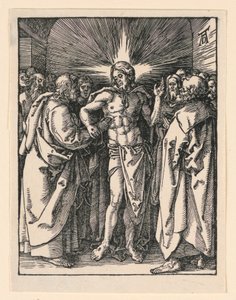 Szent Tamás hitetlensége, A kis szenvedély sorozatból alkotó: Albrecht Dürer