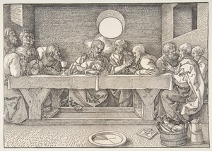 Az utolsó vacsora, 1523. alkotó: Albrecht Dürer