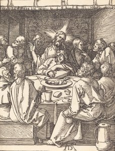 Az utolsó vacsora, valószínűleg c. 15091510. alkotó: Albrecht Dürer
