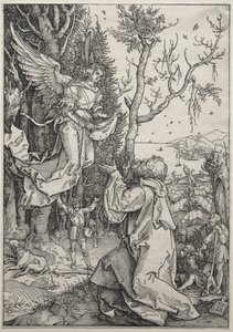 A Szűz élete: Joachim és az angyal alkotó: Albrecht Dürer
