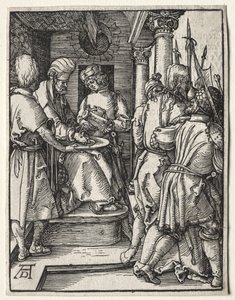 A kis passió: Pilátus kezet mos alkotó: Albrecht Dürer