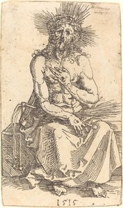 A szomorúság embere ül alkotó: Albrecht Dürer
