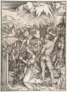 Szent Katalin vértanúsága.n.d. alkotó: Albrecht Dürer