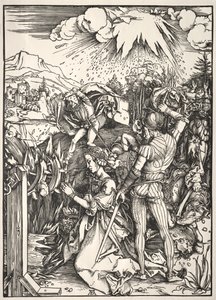 Szent Katalin vértanúsága. alkotó: Albrecht Dürer
