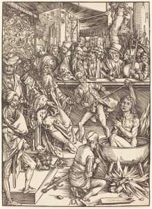 Evangélista Szent János mártíromsága alkotó: Albrecht Dürer