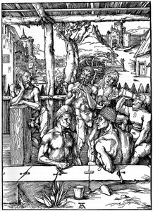 The Mens Bath, 1497-1498, 1936 alkotó: Albrecht Dürer