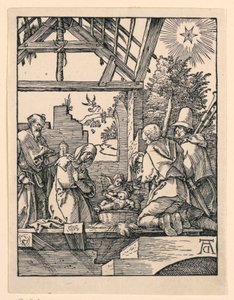 A betlehemes (a pásztorok imádása) a Kis szenvedély sorozatból alkotó: Albrecht Dürer