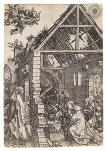 Krisztus születése, a Szűz élete című sorozatból, 1503 körül. alkotó: Albrecht Dürer