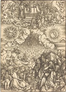 Az ötödik és hatodik pecsét felnyitása alkotó: Albrecht Dürer