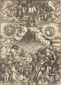 Az ötödik és hatodik pecsét felnyitása alkotó: Albrecht Dürer