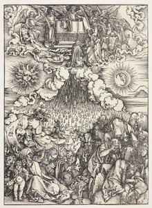 Az ötödik és hatodik pecsét felnyitása alkotó: Albrecht Dürer