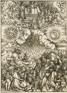 Az ötödik és hatodik pecsét megnyitása alkotó: Albrecht Dürer