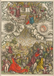 Az ötödik és hatodik pecsét megnyitása alkotó: Albrecht Dürer