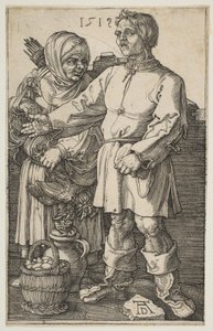 A parasztpár a piacon, 1519. alkotó: Albrecht Dürer
