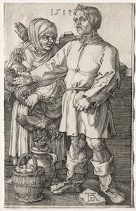 Parasztok a piacon alkotó: Albrecht Dürer