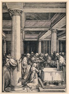 Bemutató a templomban. a Szűz élete sorozatból alkotó: Albrecht Dürer