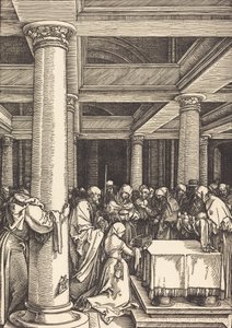 Krisztus bemutatása a templomban, c. 15041505. alkotó: Albrecht Dürer