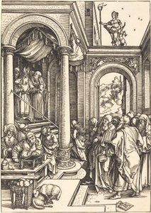 A Szűz bemutatása a templomban alkotó: Albrecht Dürer