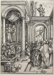A Szűz bemutatása a templomban alkotó: Albrecht Dürer