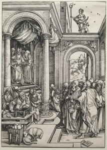 A Szűz bemutatása a templomban, c. 1502-1503. alkotó: Albrecht Dürer