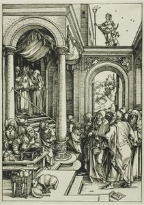 A Szűz bemutatása a templomban, A Szűz életéből alkotó: Albrecht Dürer