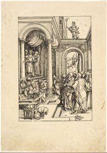 A Szűz bemutatása a templomban, A Szűz életéből alkotó: Albrecht Dürer