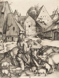 A tékozló fiú c. 1496. alkotó: Albrecht Dürer