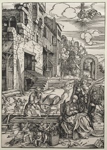 A nyugalom Egyiptomban, c. 1501-1502. alkotó: Albrecht Dürer