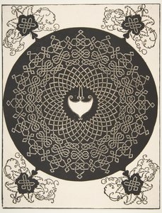 „A második csomó”. Átlapolt Roundel egy Amazon Shielddel a közepén, 1521 előtt. alkotó: Albrecht Dürer
