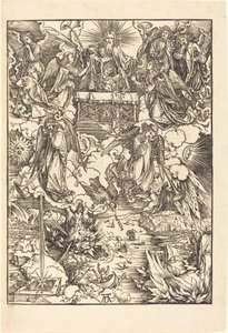 A hét angyal trombitákkal alkotó: Albrecht Dürer