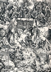 A hét trombitát az angyaloknak adják, 1498 1906. alkotó: Albrecht Dürer