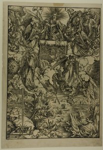 A hét trombita, az Apokalipszisből alkotó: Albrecht Dürer