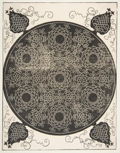 A hatodik csomó. Átlapolt kerek hét koszorúval, 1521 előtt. alkotó: Albrecht Dürer