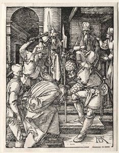 A kis passió: Krisztus Anna előtt, 1509-1511. alkotó: Albrecht Dürer