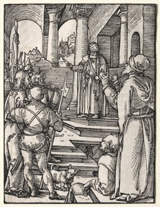 A kis passió: Krisztus Pilátus előtt alkotó: Albrecht Dürer