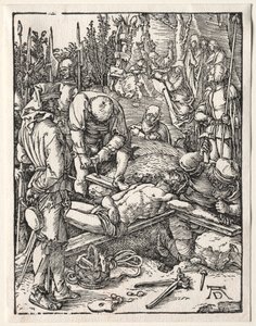 A kis szenvedés: Krisztust a keresztre szegezték alkotó: Albrecht Dürer