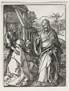 A kis szenvedély: Krisztus búcsút vesz a Szűzanyától alkotó: Albrecht Dürer