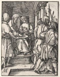 A kis szenvedély: Pilátus kezet mos alkotó: Albrecht Dürer