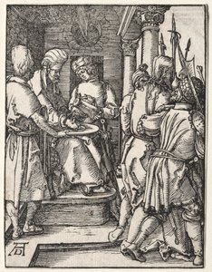 A kis szenvedély: Pilátus kezet mos, 1509-1511. alkotó: Albrecht Dürer