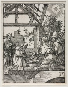 A kis szenvedély: a születés. alkotó: Albrecht Dürer