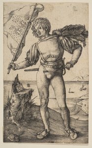 The Standard Bearer, kb. 1501. alkotó: Albrecht Dürer