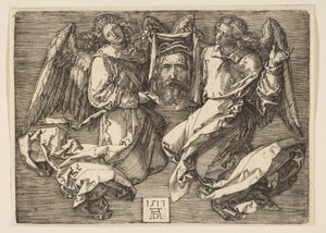 A Sudarium két angyal által kiállítva, 1513. alkotó: Albrecht Dürer