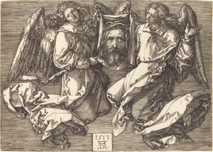 A két angyal által tartott Sudarium alkotó: Albrecht Dürer