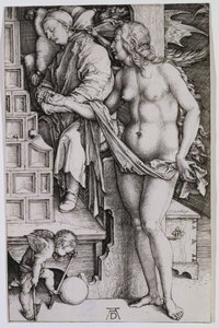 A tétlen kísértése alkotó: Albrecht Dürer