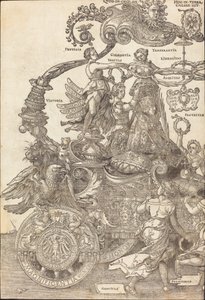 Maximilian I diadalszekere (A nagy diadalkocsi) [8/1. tábla] alkotó: Albrecht Dürer