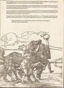 Maximilian I diadalszekere (A nagy diadalkocsi) [8/5. tábla] alkotó: Albrecht Dürer