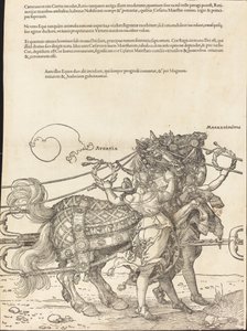 Maximilian I diadalszekere (A nagy diadalkocsi) [8/7. tábla] alkotó: Albrecht Dürer