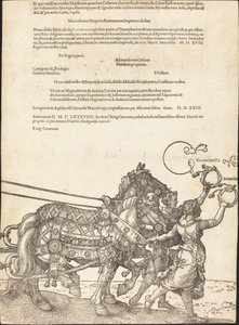 Maximilian I diadalszekere (A nagy diadalkocsi) [8/8. tábla] alkotó: Albrecht Dürer